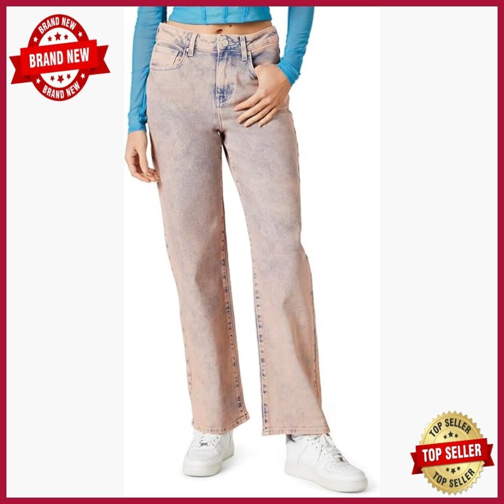 High Rise Distressed Straight Leg Jeans 90s Fit Vintage Denim